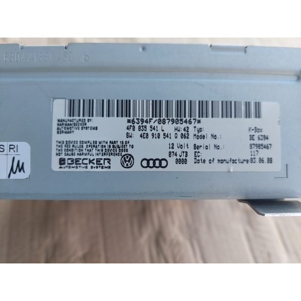 Audi A4-A6 rádió vezérlő